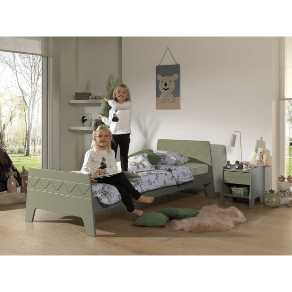 lit junior wynnie 90 x 200 cm olive vipack