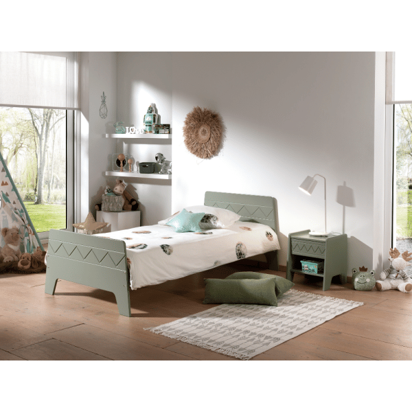 lit junior wynnie 90 x 200 cm olive vipack