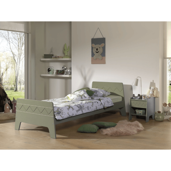 lit junior wynnie 90 x 200 cm olive vipack