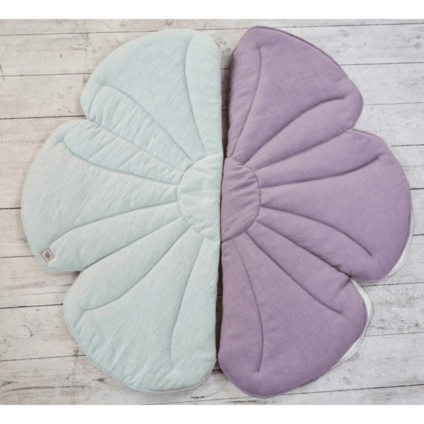 tapis de jeu en lin "menthe" moi mili