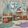 tapis de jeu en lin fleur "lys des sables" moi mili