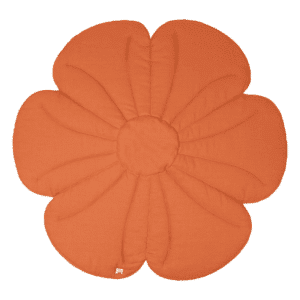 tapis en lin fleur "papaye" moi mili