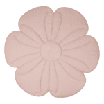 tapis de jeu en lin fleur "rose poudrée" moi mili