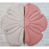 tapis de jeu en lin fleur "rose poudrée" moi mili