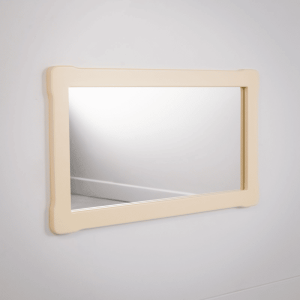 miroir avec barre de traction woodjoy beige