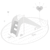 mesures du toboggan pink elephant jupiduu
