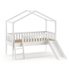 lit cabane dallas blanc + toboggan vipack