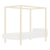lit à baldaquin modular blanc 90 x 200 cm – benlemi