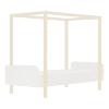 lit à baldaquin modular blanc 90 x 200 cm – benlemi