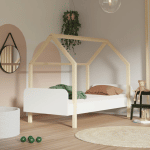 lit cabane modular blanc 90 x 200 cm – benlemi