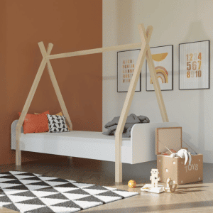 lit junior tipi modular blanc 90 x 200 cm – benlemi