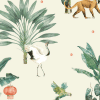 papier peint lovely bubbly jungle vanille creative lab