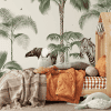 papier peint palm wildlife creative lab
