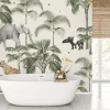 papier peint palm wildlife creative lab