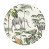 papier peint cercle palm wildlife creative lab