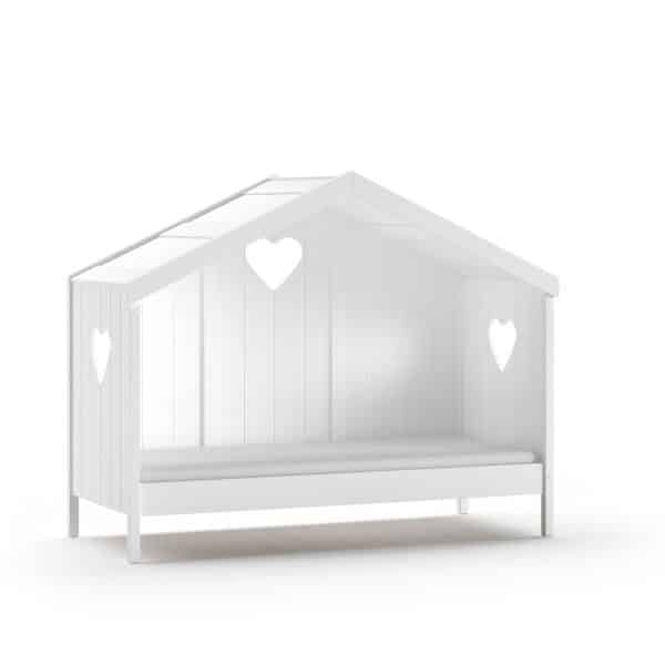 lit cabane amori blanc 90 x 200 cm – vipack