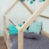 lit junior cabane tery bleu marine avec barrière 90 x 200 cm – benlemi