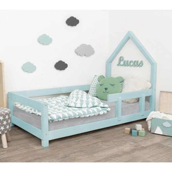 lit junior cabane poppi bleu clair 90 x 200 cm – benlemi