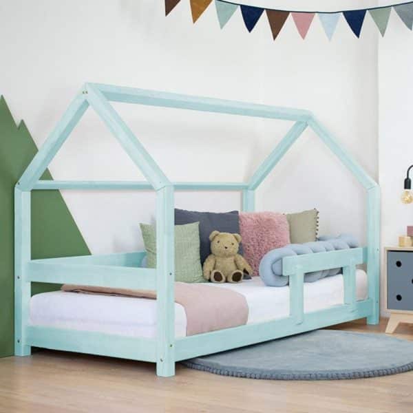 lit junior cabane tery bleu marine avec barrière 90 x 200 cm – benlemi (copie)