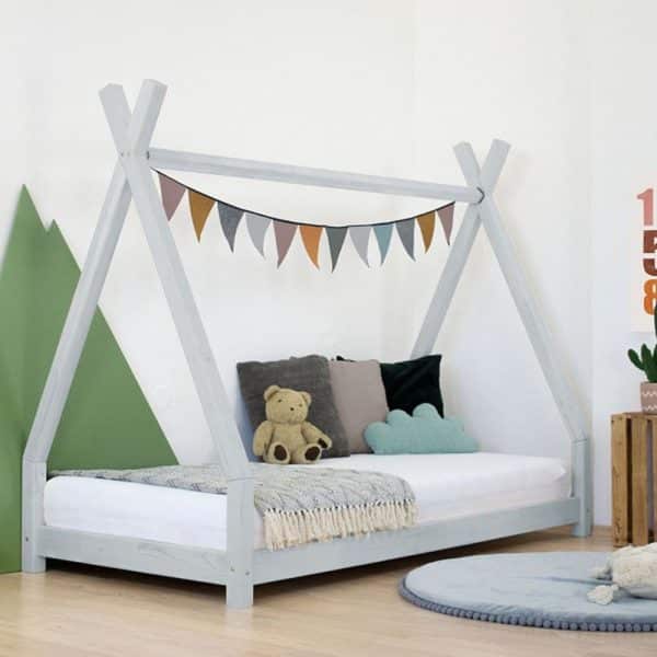 lit junior tipi nakana gris clair 90 x 200 cm – benlemi