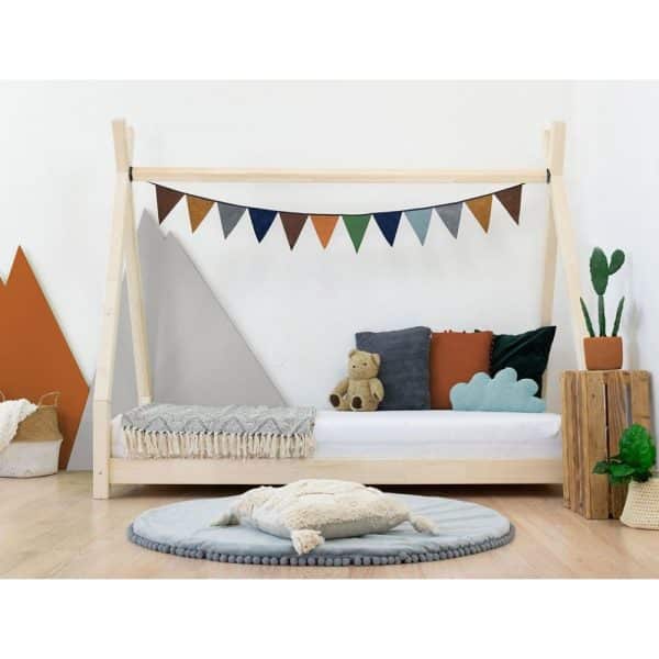 lit junior tipi nakana gris clair 90 x 200 cm – benlemi