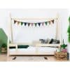 lit junior tipi nakana rouge avec barrière 90 x 200 cm – benlemi