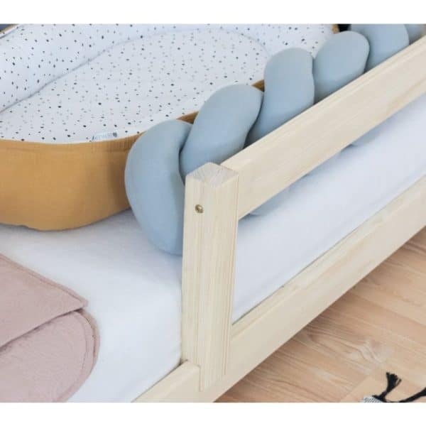 lit junior tipi nakana rouge avec barrière 90 x 200 cm – benlemi