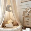 ciel de lit mousseline en lin naturel – cotton&sweets