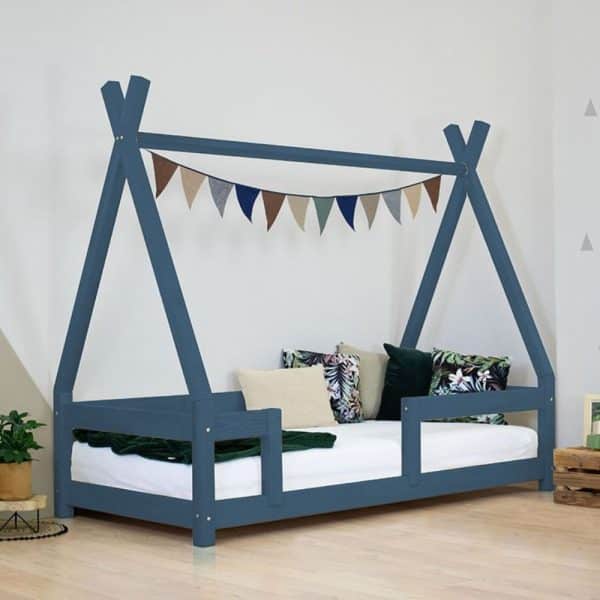 lit tipi nakana rouge brique avec barrière – benlemi (copie)