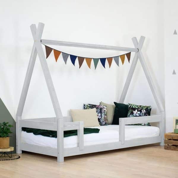 lit tipi nakana rouge brique avec barrière – benlemi (copie)