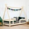lit tipi nakana rouge brique avec barrière – benlemi (copie)