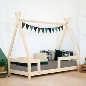 lit tipi nakana rouge brique avec barrière – benlemi (copie)