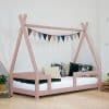 lit tipi nakana rouge brique avec barrière – benlemi (copie)