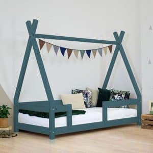 lit tipi nakana rouge brique avec barrière – benlemi (copie)