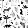 papier peint black majik animaux de la savane – lilipinso
