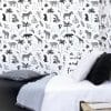 papier peint black majik animaux de la savane – lilipinso