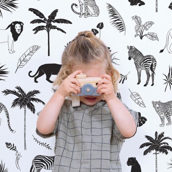 papier peint black majik animaux de la savane – lilipinso