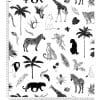 papier peint black majik animaux de la savane – lilipinso