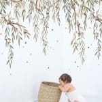 papier peint panoramique feuillage d'eucalyptus – lilipinso