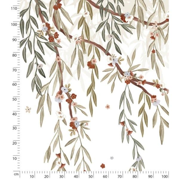 papier peint panoramique feuillage d'eucalyptus – lilipinso