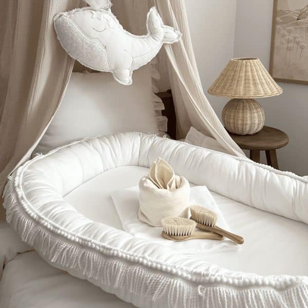 réducteur de lit boho twist blanc – cotton & sweets