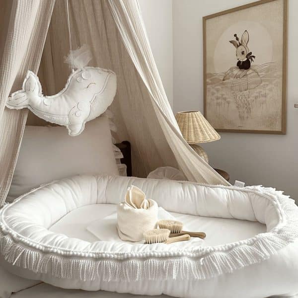 réducteur de lit boho twist blanc – cotton & sweets
