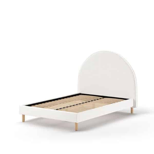 lit deux places moon 140 x 200 cm blanc vipack