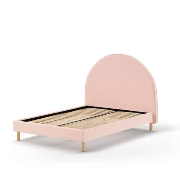 lit deux places moon 140 x 200 cm rose vipack