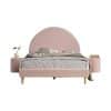 lit deux places moon 140 x 200 cm rose vipack