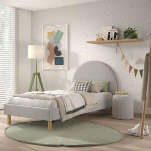 lit junior moon 90 x 200 cm gris vipack