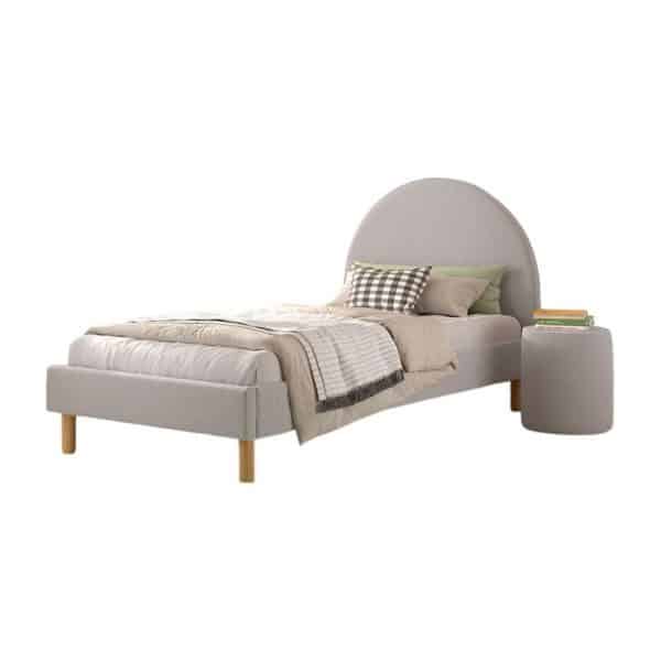 lit junior moon 90 x 200 cm gris vipack