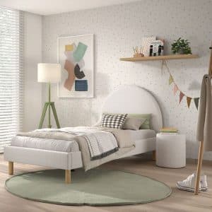 lit junior moon 90 x 200 cm blanc vipack
