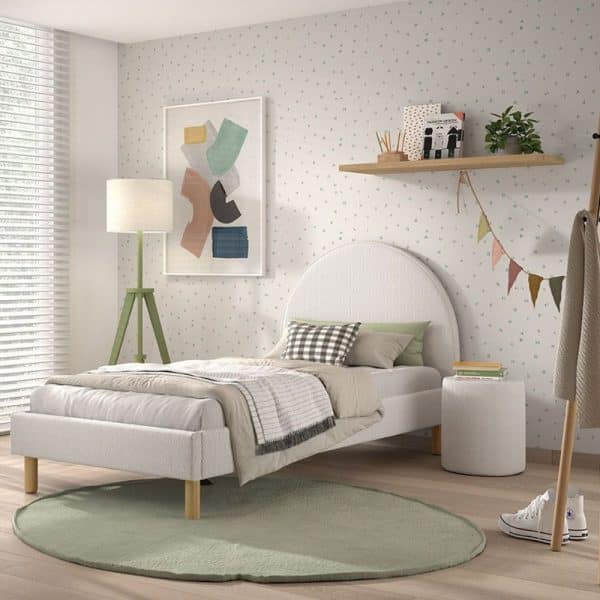 lit junior moon 90 x 200 cm blanc vipack