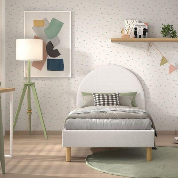 lit junior moon 90 x 200 cm blanc vipack
